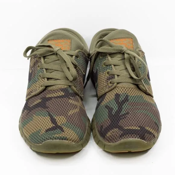 NIKE SB Stefan Janoski Max Iguana Camo Skate Shoes Green 631303-203 Mens Sz 10.5