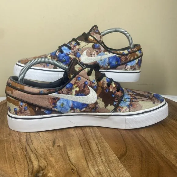 Nike SB Zoom Stefan Janoski Premium Blue Digi Floral Mens Blue Size 9 Shoes
