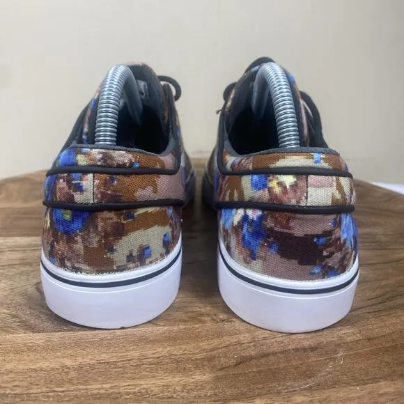 Nike SB Zoom Stefan Janoski Premium Blue Digi Floral Mens Blue Size 9 Shoes