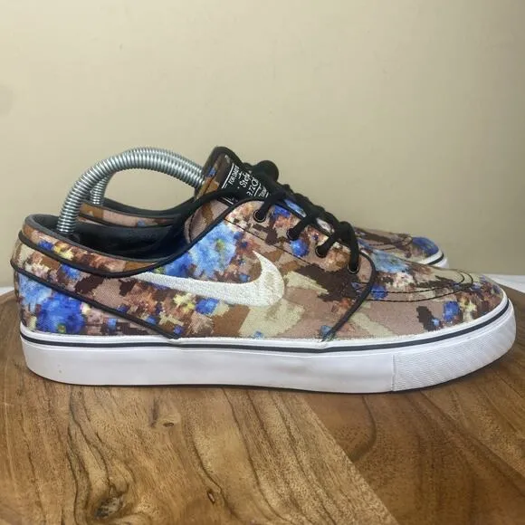 Nike SB Zoom Stefan Janoski Premium Blue Digi Floral Mens Blue Size 9 Shoes