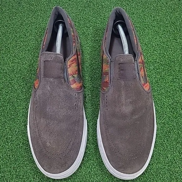 Nike SB Zoom Stefan Janoski Slip On 833582-200 Brown Skater‎ Shoes Men Size 13