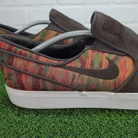 Nike SB Zoom Stefan Janoski Slip On 833582-200 Brown Skater‎ Shoes Men Size 13