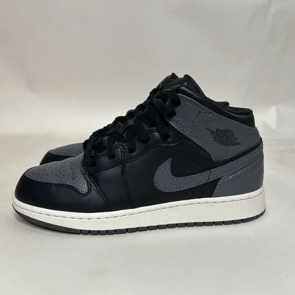 Nike Shoes Air Jordan 1 Mid Retro GS “Black Grey” 2024