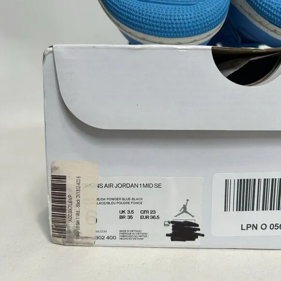Nike Shoes Air Jordan 1 Mid SE WMNS “Ice Blue” 2024