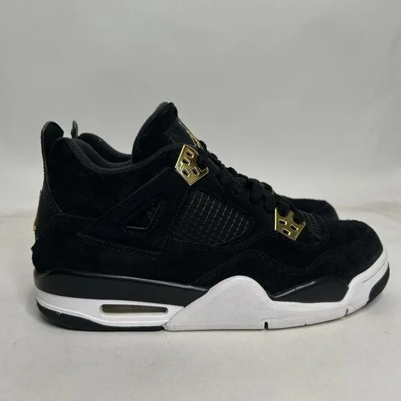 Nike Shoes Air Jordan 4 Retro BG “Royalty/Black Gold” 2024