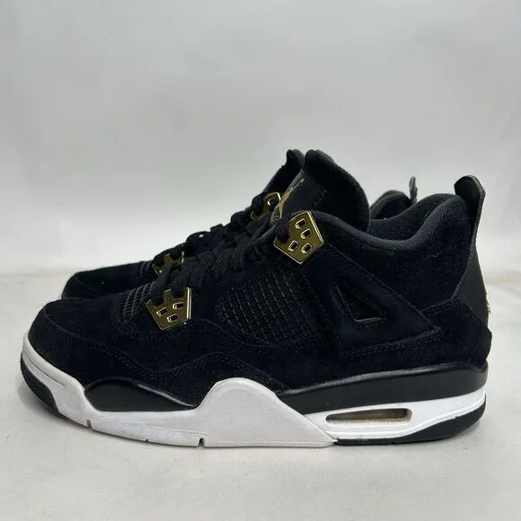 Nike Shoes Air Jordan 4 Retro BG “Royalty/Black Gold” 2024