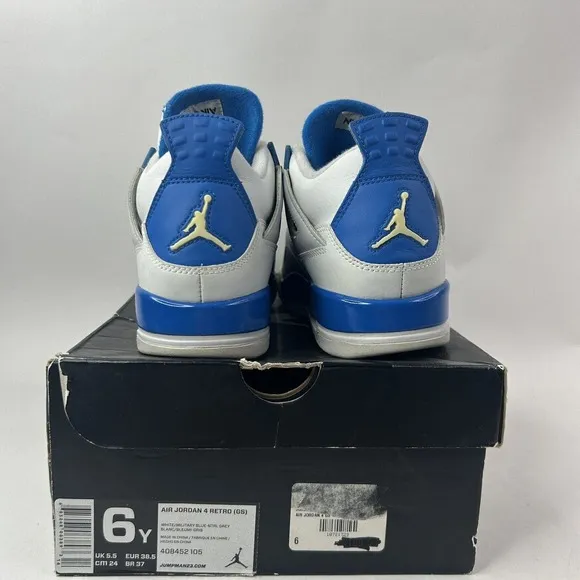 Nike Shoes Air Jordan 4 Retro GS “Military Blue” 2024