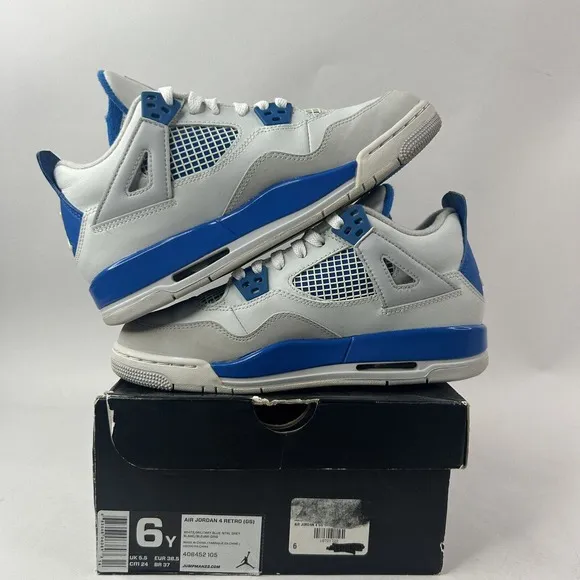 Nike Shoes Air Jordan 4 Retro GS “Military Blue” 2024