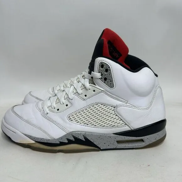 Nike Shoes Air Jordan 5 Retro “White Cement” 2024