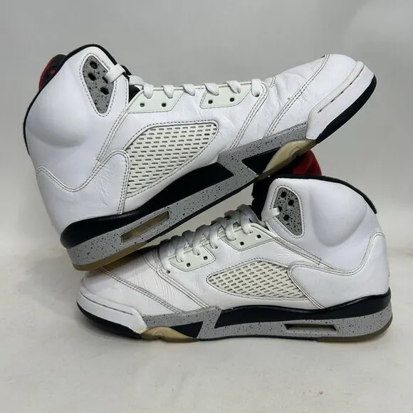 Nike Shoes Air Jordan 5 Retro “White Cement” 2024