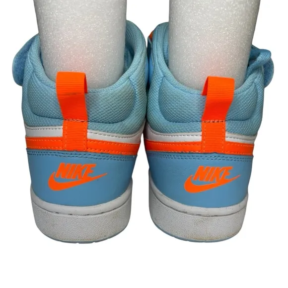 Nike Shoes Blue and Orange High Tops