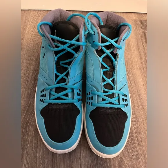 Nike Shoes Mens Size 13 Jordan 1 Flight Mid High Tops 372704-409 Gamma Blue