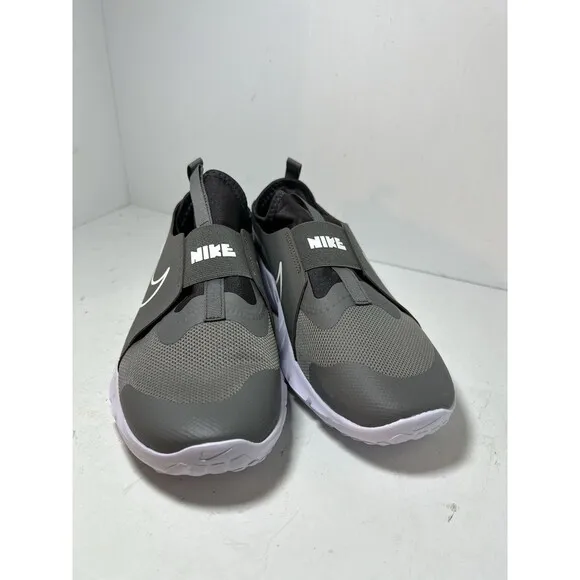 Nike Shoes Youth 6.5 Y Flex Runner 2 Kids Slip on Grey White Sneakers DJ6038-003