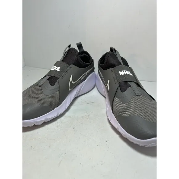 Nike Shoes Youth 6.5 Y Flex Runner 2 Kids Slip on Grey White Sneakers DJ6038-003