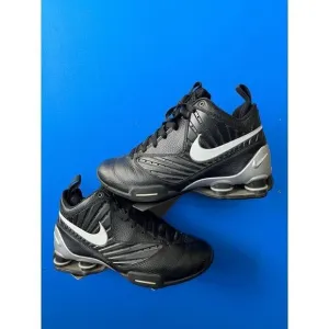 Nike Shox BB Pro Black Vince Carter Leather Basketball Shoes Black Mens Size 9
