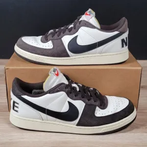 Nike Terminator Low Shoes Mens Size 12 Brown Croc Leather Skate FN7815-200