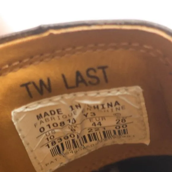 Nike Tiger Woods TW Last Leather Monk Strap Spikeless Golf Shoes - Men's Size 10