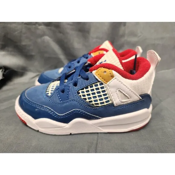 Nike Toddlers Jordan 4 Retro (TD) Sneakers Messy Room Edition Size 6 NEW IN BOX!