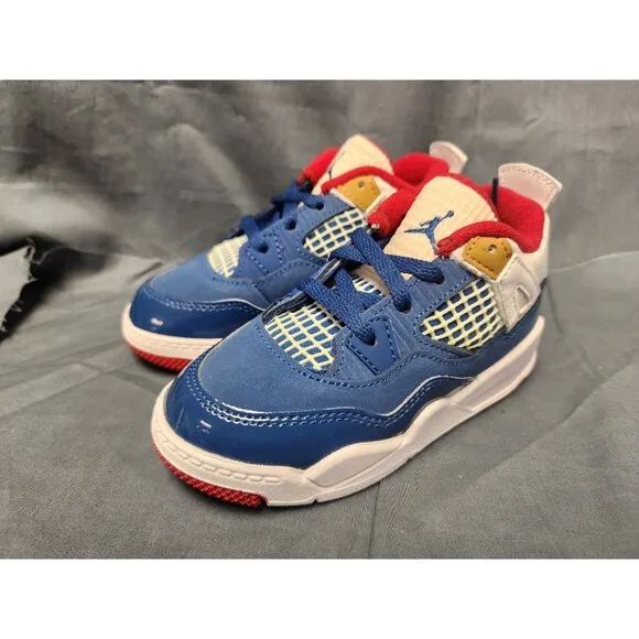 Nike Toddlers Jordan 4 Retro (TD) Sneakers Messy Room Edition Size 6 NEW IN BOX!