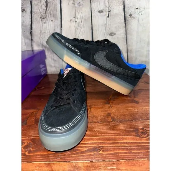 Nike Women's SB Zoom Pogo Plus Premium Black Gum Skate Shoes Size 9.5 DV5470 001