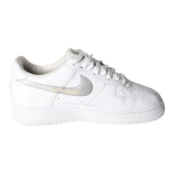 NIKE Air Force 1 Low &quot;Iridescent Swoosh&quot; Sneakers Size 9.5