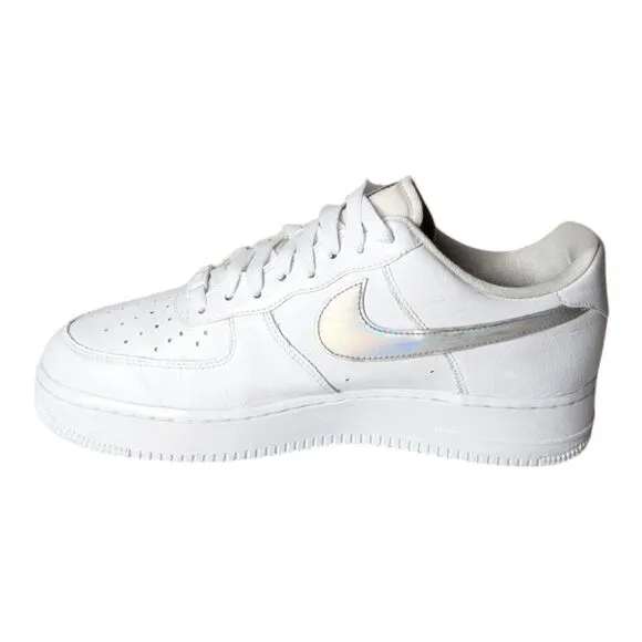 NIKE Air Force 1 Low &quot;Iridescent Swoosh&quot; Sneakers Size 9.5