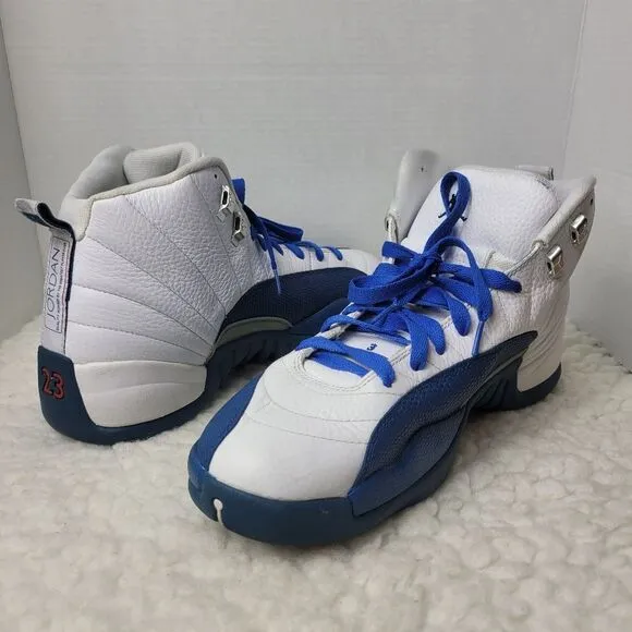 Nike Air Jordan XII Mens Size 12 Retro White French Blue Flint Fire Red Bred