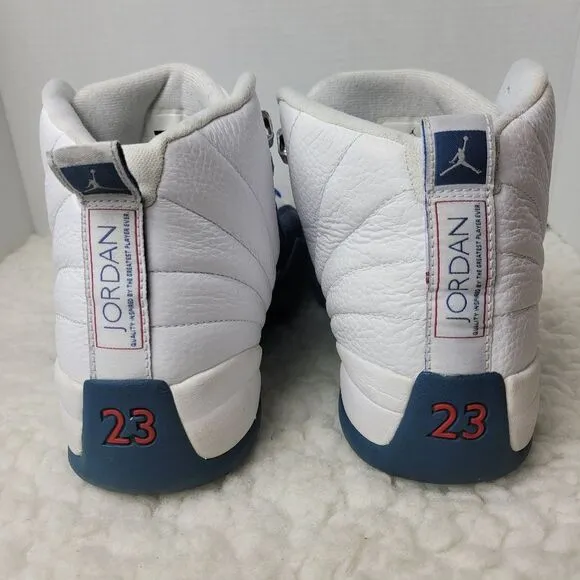 Nike Air Jordan XII Mens Size 12 Retro White French Blue Flint Fire Red Bred