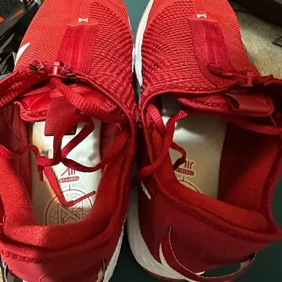 Nike Air Strobel Red Basketball Shoe Mens Size 13