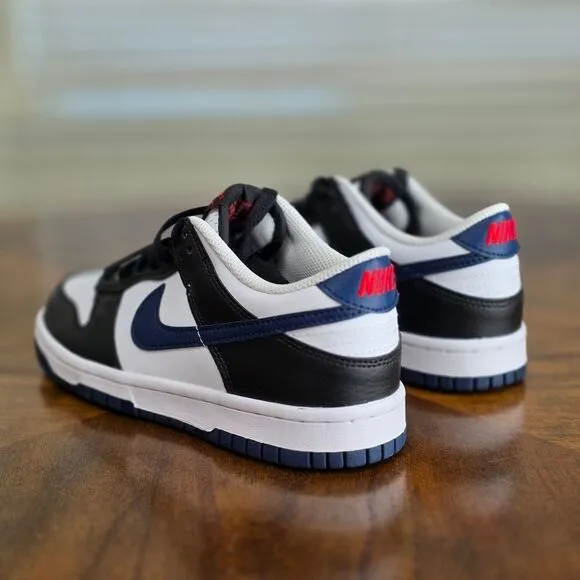 Nike Dunk Low Navy Blue Panda Black Sneakers Shoes Men's Size 5 New HJ9202-001