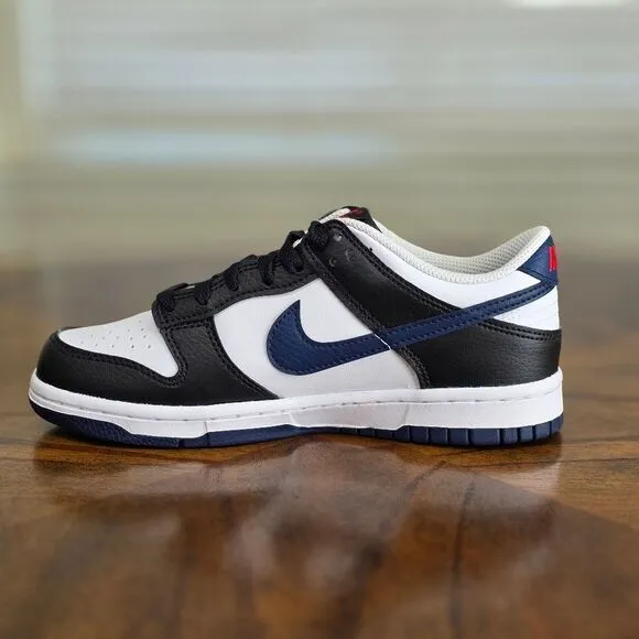 Nike Dunk Low Navy Blue Panda Black Sneakers Shoes Men's Size 5 New HJ9202-001