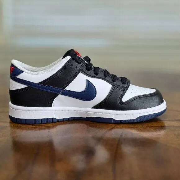 Nike Dunk Low Navy Blue Panda Black Sneakers Shoes Men's Size 5 New HJ9202-001