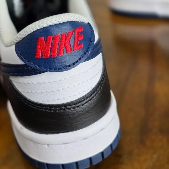 Nike Dunk Low Navy Blue Panda Black Sneakers Shoes Men's Size 5 New HJ9202-001