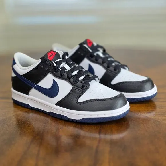 Nike Dunk Low Navy Blue Panda Black Sneakers Shoes Men's Size 5 New HJ9202-001
