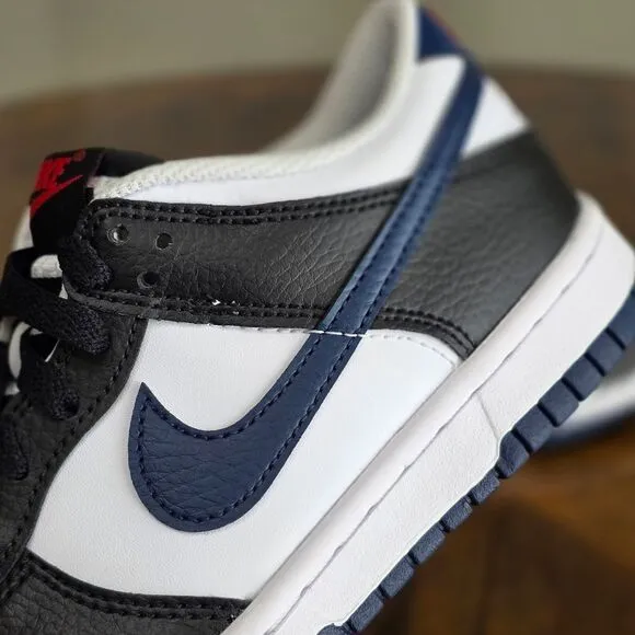 Nike Dunk Low Navy Blue Panda Black Sneakers Shoes Men's Size 5 New HJ9202-001
