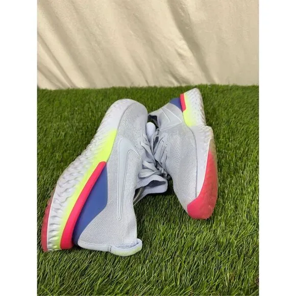 Nike Epic React Flyknit 2 Men's Size 14 Running Shoes Hydrogen Blue