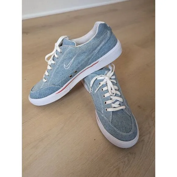 Nike GTS 97 Canvas Skate Shoes Classic White Blue DV2121-900 Men's Size 11