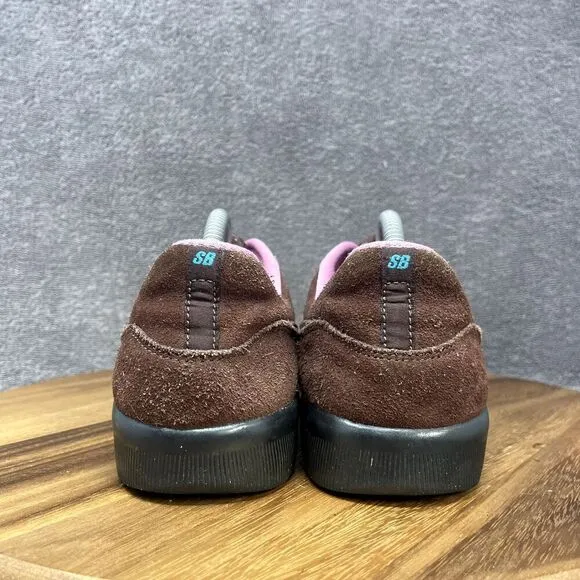 Nike Shoes Men's Size 9 Brown Pink Leather Dunk Skate Retro Sneakers AR0767-200