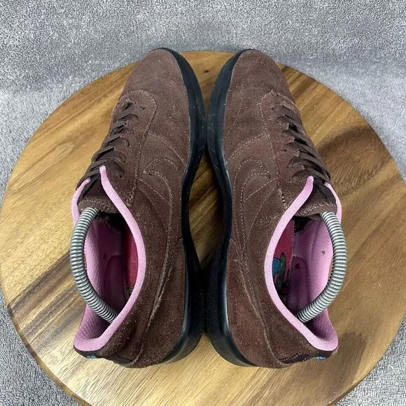 Nike Shoes Men's Size 9 Brown Pink Leather Dunk Skate Retro Sneakers AR0767-200