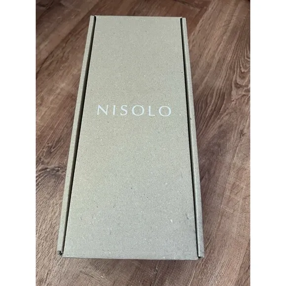 Nisolo Huarache Almond Sandals Womens Sz 8 Tan New Slip On Leather Flats Woven