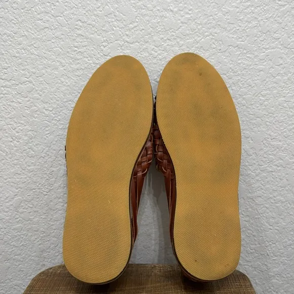 Nisolo Huarache Leather Sandals Brandy Size 13
