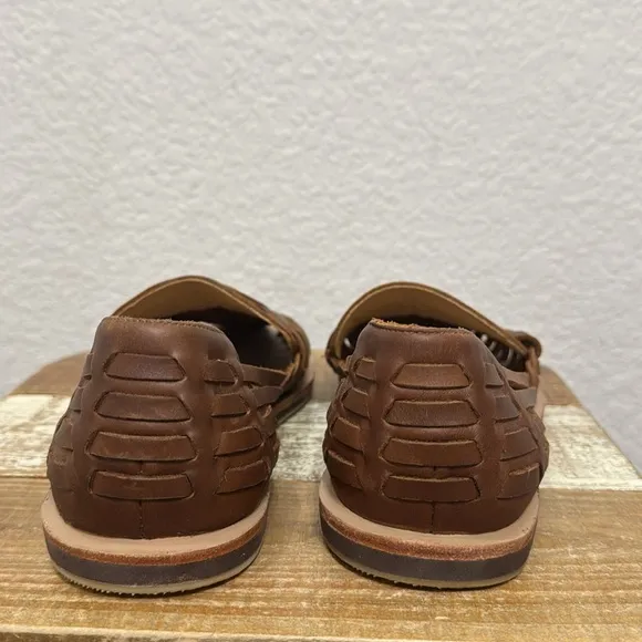 Nisolo Huarache Leather Sandals Brown Size 10