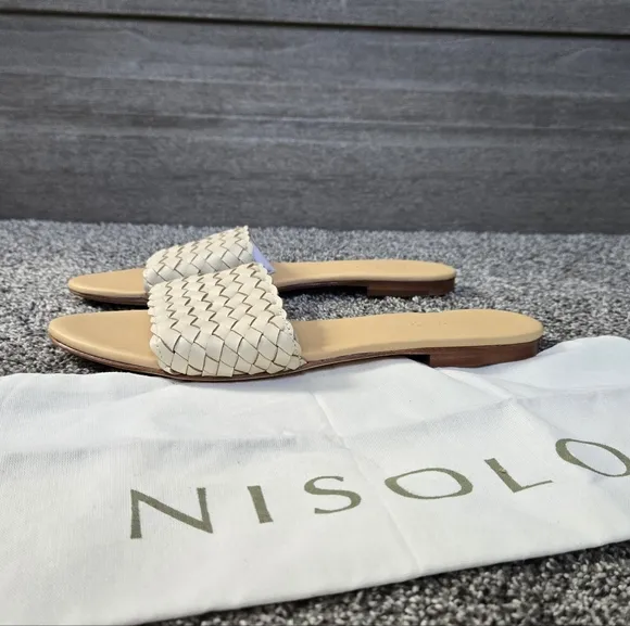 Nisolo Women's Isla Woven Slide Sandal NEW size 9