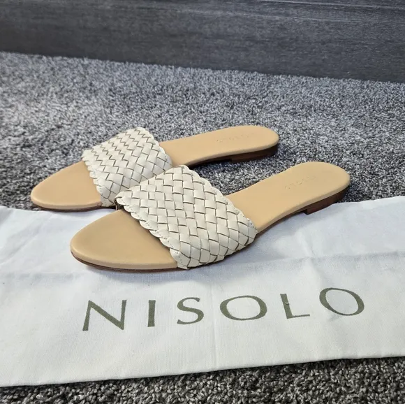 Nisolo Women's Isla Woven Slide Sandal NEW size 9