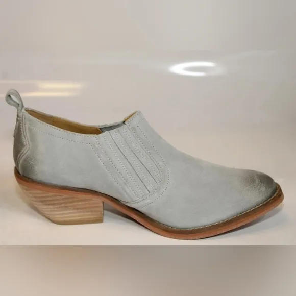 NWB J. SHOES Suede Leather ankle boots &amp; soles. PATINA ADDS SOME CHARM.
