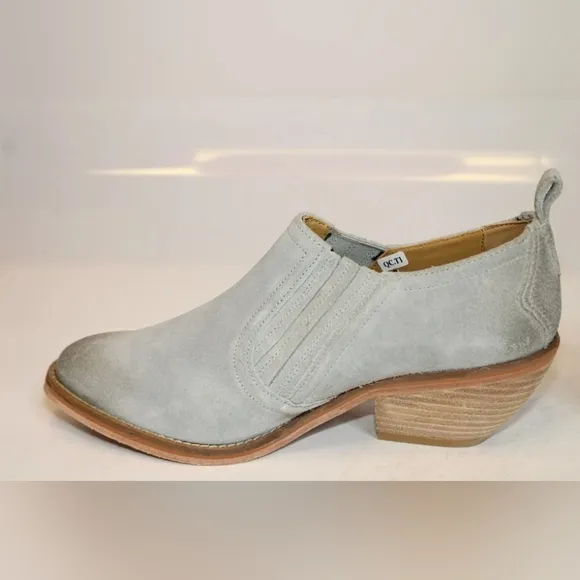 NWB J. SHOES Suede Leather ankle boots &amp; soles. PATINA ADDS SOME CHARM.
