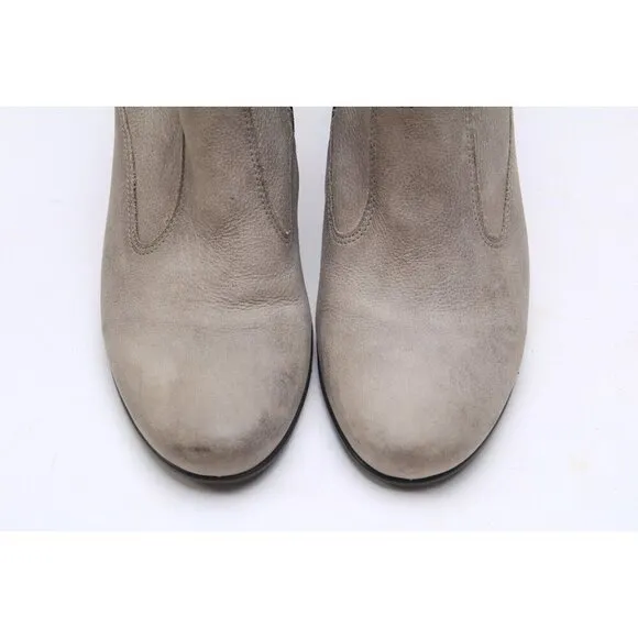 Nwob Ecco Booties Heeled Ankle Shoes Leather Distressed Women's Sz 41 Us 10-10.5