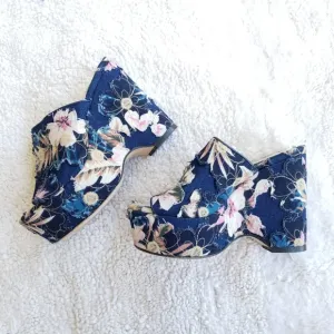 🍒NWOB🍒 MADE IN ITALY BUTTER SHOES DENIM PLATFORMS