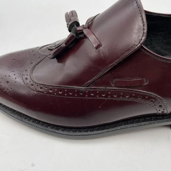 NWOB‎ Oakton Classics Men's Brown Leather Loafer Shoes Size 8EEE New