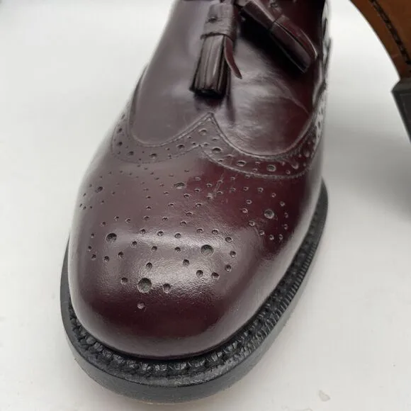 NWOB‎ Oakton Classics Men's Brown Leather Loafer Shoes Size 8EEE New